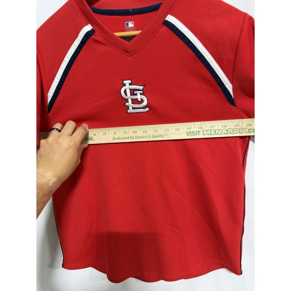 MLB Genuine Merchandise St Louis Cardinals Pullover Size M ShortSleeve Fast Ship